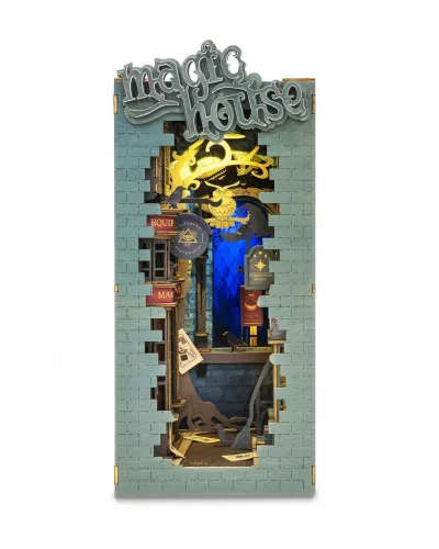 Puzzle 3D Cotor de carte DIY Casa magica, RoLife, 216 piese