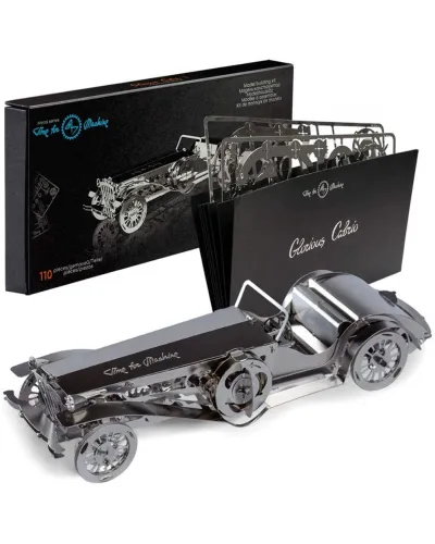 Puzzle Mecanic 3D, Metal, Time for Machine, Model Masina Epoca Glorious Cabrio 2, 115 piese
