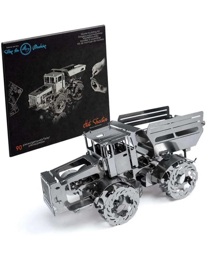 Puzzle Mecanic 3D, Metal, Time for Machine, Model Hot Tractor, 90 piese