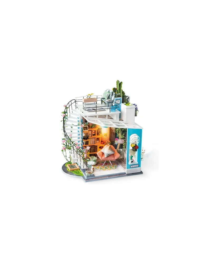 Puzzle 3D Minicasuta de papusi Dora's Loft DIY, RoLife, 171 piese
