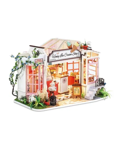 Puzzle 3D Minicasuta Honey Ice-cream Shop, RoLife, 70 piese, DG148