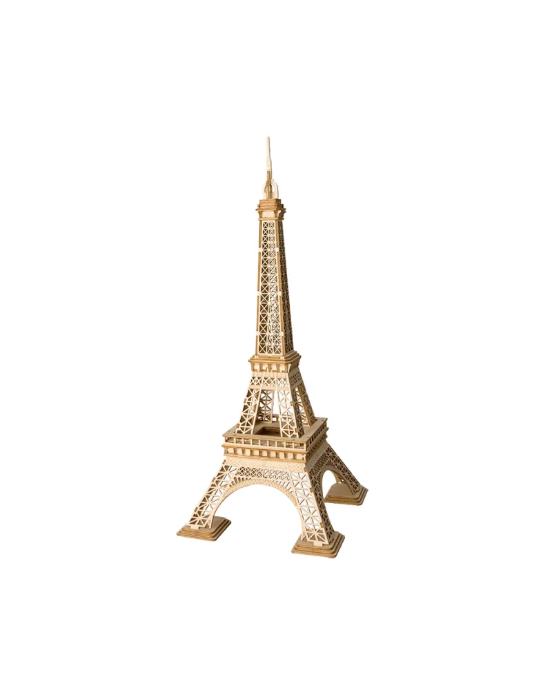 Puzzle 3D Turnul Eifel, RoLife, Lemn, 121 piese