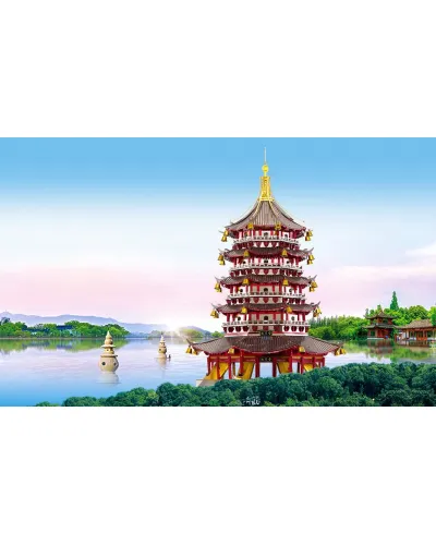Puzzle 3D Piececool, Leifeng Pagoda, Metal, 796 piese