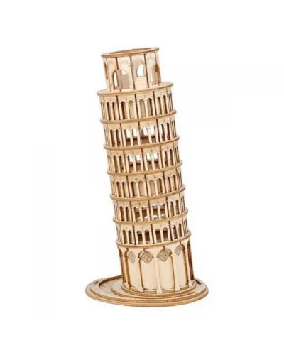 Puzzle 3D Turnul din Pisa, Lemn, 137 piese