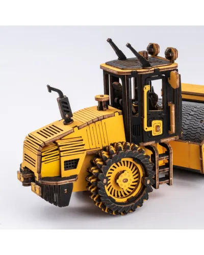 Puzzle 3D Masina de turnat asfalt, ROKR, Lemn, 225 piese