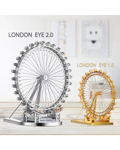 Puzzle 3D Piececool, London Eye, Metal, 141 piese