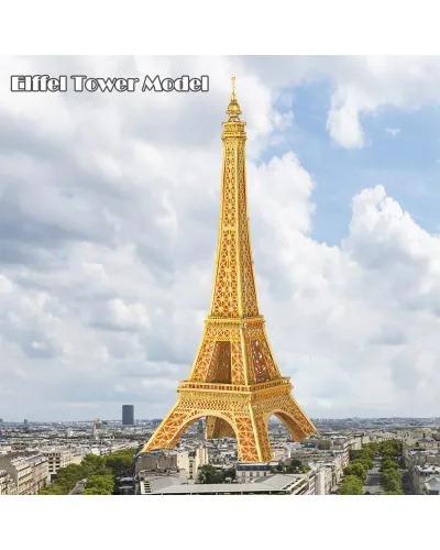 Puzzle 3D Piececool, Turnul Eiffel, Metal, 96 piese
