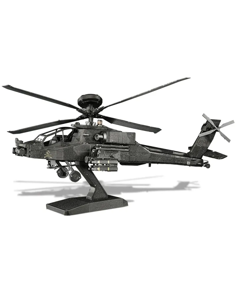 Puzzle 3D Piececool, Elicopter AH-64 Apache, Metal, 145 piese