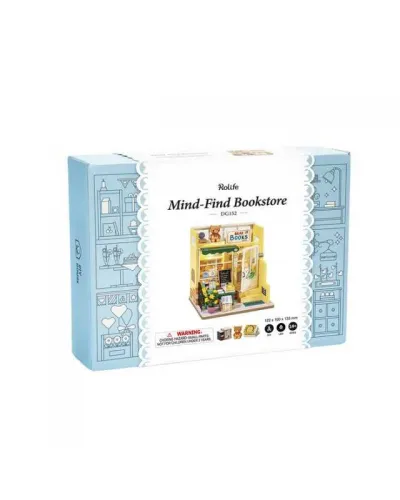 Puzzle 3D Minicasuta Libraria Mind-Find, RoLife, 63 piese, DG152