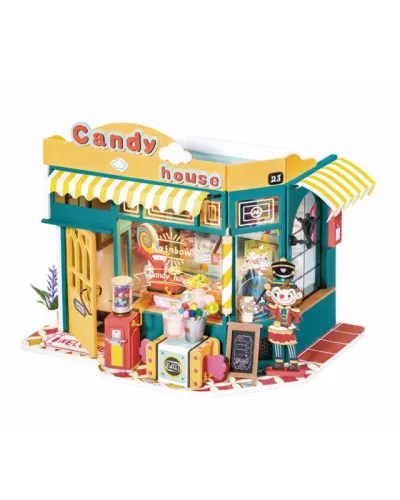 Puzzle 3D, Casuta DIY, Rainbow Candy House, RoLife, 179 piese